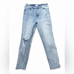 Altar’d State women’s jeans! Light wash, distressed, size 28, straight leg! EUC